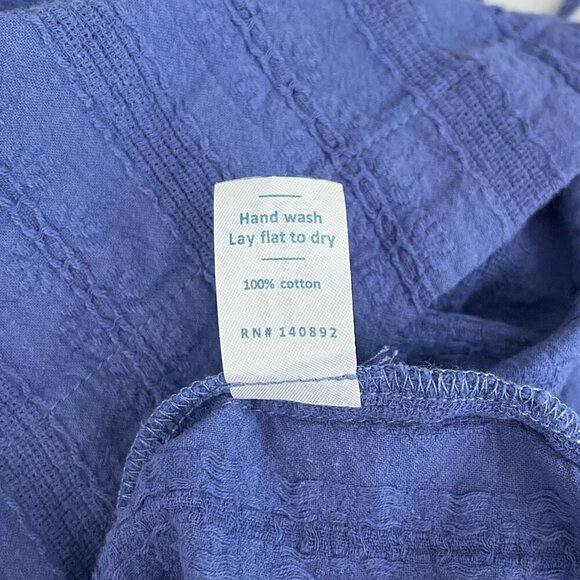 Marine Layer Catherine Faded Dahlia Tie-Shoulder Tank Top Cotton Blue Womens‎ XL - Picture 8 of 12